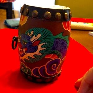 Small authentic Korean ritual drum